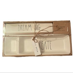 Rae Dunn Desk Plaque & Tray